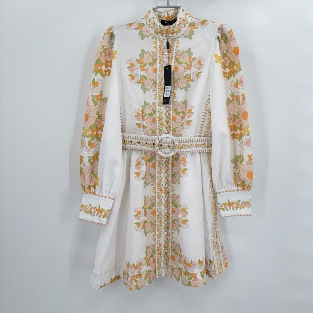 Tuckernuck exclusive NWT and *belt* Beulah Leila floral retro mini dress small